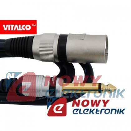 Kabel Jack 6,3m. wt.-wt.XLR 3m mono/kabel mikrof. MK34 Vitalco