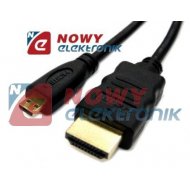 Kabel HDMI - micro HDMI 1,8m mikro, przewód