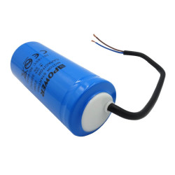 Kond. rozr. 350uF 320V NEPOWER Kondensator Rozruchowy CD60 z kablami-Podzespoły Elektroniczne