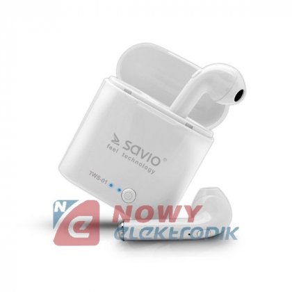 Słuchawki bluetooth SAVIO TWS01 bezprzew, douszne