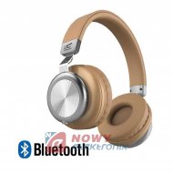 Słuchawki bluetooth LTC SYMPHONY Premium Złote nauszne/TF