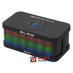 Głośnik BT przenośny + FM BT200 czarny Bluetooth-Naglosnienie i Estrada