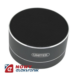 Głośnik Bluetooth Unitek szary Y-B101GY-Naglosnienie i Estrada