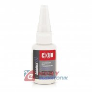 Klej CX80 BONDICX 01 Cyjanoakryl 20g Klej cyjanoakrylowy błyskawiczny