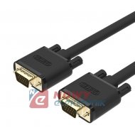 Kabel do mon. HDB15M/M 2m VGA PREMIUM UNITEK Do Monitora, Y-C513G SVGA