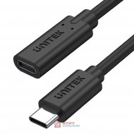 Kabel USB 3.1 Wt.USB-C/Gn.USB-C UNITEK przedłużacz 0,5m PD100W