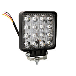 Lampa LED halogen 16x3W 12V-24V robocza kwadratowa  IP65-Motoryzacja