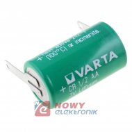 Bateria 3V lit. FI14*25mm 1/2AA z blaszkami do druku 2+1pin