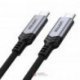 Kabel USB-C - USB-C 2m  240W Wtyk-Wtyk, Max 5A/48V PD QC