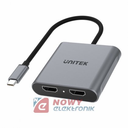 Adapter USB-C na 2xHDMI 4K MST UHD 60Hz
