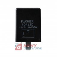 Przekaźnik RE105 LED Flasher 12V do kierunkowskazów LED 2-pin przerywacz