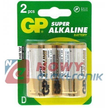 Bateria LR20 GP Super Alkaline R20/D