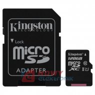 Karta pamięci micro SDXC 128G K KINGSTON Class 10 z adapt.SD UHS-I