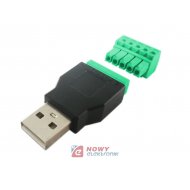 Wtyk USB z listwą rozłączną 5Pin szybkozłączka