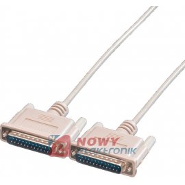 Kabel DB25M/DB25M 3m RS232 Wtyk-Wtyk