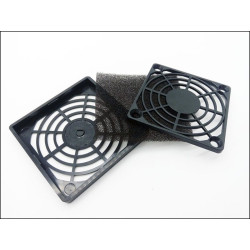 Osłona wentylatora 60x60 plastik z filtrem gril maskownica-Wentylacja i Chłodzenia