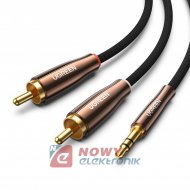 Kabel audio Jack 3,5 - 2xRCA Wt. UGREEN AV170, Wtyk Jack, 2m Cu HQ
