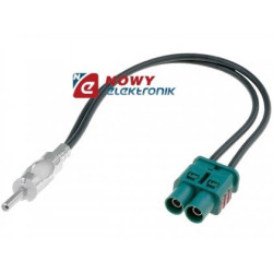 ZRS-2F-DIN adapt.ant.DIN/2xFAKRA Audi Fiat Mercedes Peugeot Seat Skoda VW-CAR AUDIO-VIDEO