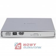 Nagrywarka DVD/CD Gembird Silver Zewnętrzna USB Srebrna DVD-USB-02-SV
