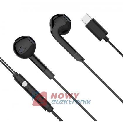 Słuchawki douszne z mikrofonem K&M C2 czarne  USB-C