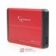 Obudowa HDD 2,5 SATA USB 3.0 miniUSB,zewnętrznego, Gembird, czerwona