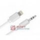 Kabel Lightning - Wt. Jack 3,5 Adapter, Apple iPhone, Biały 1m