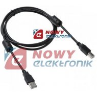 Kabel USB 2.0 wt.A/wt.B 1.8M Czarny/szary