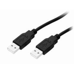 Kabel USB 2.0 Wt.A/Wt.A  1m Czarny, Wtyk - Wtyk-Kable i Przyłącza RTV i PC