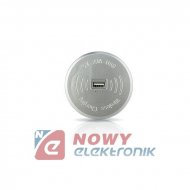 Ładowarka bezprz.z gn. USB sre. 2,1A indukcyjna OR-AE-1367/G ORNO
