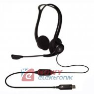 Słuchawki z mikrofonemLOGITECH (*) PC 960 czarne