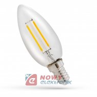 Żarówka E14 LED 1W WHITE WW 230V SPECTRUM Edison, Ciepła 2700K, filament