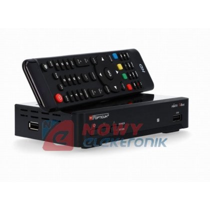 Tuner DVB-T2 Opticum HBBTV T-BOX H.265 HDMI,USB,RJ45,Scart