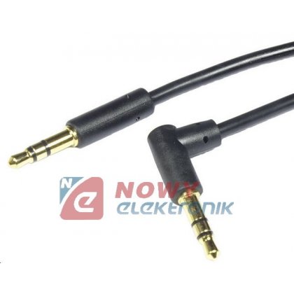 Kabel Jack 3,5 Wtyk-Wtyk  1m Stereo JKJ52 Vitalco Wt. prosty/kątowy