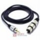 Kabel Jack 3,5m. wt.-gn.XLR 1m st./kabel mikrof. MK21 Vitalco