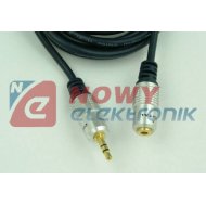 Kabel Jack 3,5 Stereo 2,5m Wtyk-Gniazdo, VITALCO, Przedłużacz
