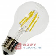 Żarówka E27 LED 6W Edison LIGHTECH biały ciepły, filament