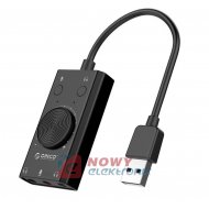 Karta dźwiękowa USB Orico zewnętrzna, regulacja głośności