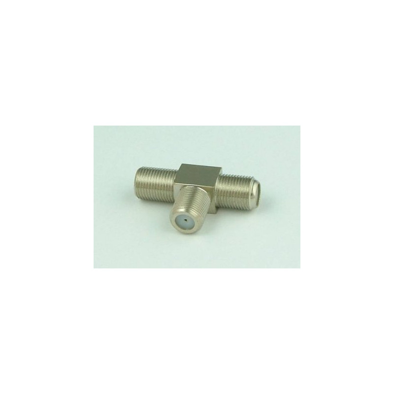 Conector T F Antena Coaxial Conector T F Para Antena Coaxial | Distribuidor 1 A 2 Dorado Para TV, SAT Y DVB-T2 4K/8K Asus Zenwifi Xt8