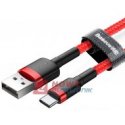Kabel USB  USB-C 0.5m BASEUS TYPE-C Red+Red 3A
