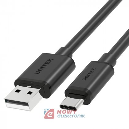 Kabel USB-A - USB-C 2.0  1,5m C14067BK UNITEK wtyk-wtyk