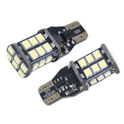 Żarówka T15 W16W 12V LED SMD3528 Canbus, biała 2szt.-Oświetlenie