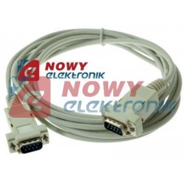 Kabel DB09M/DB09M 3m RS232 Wtyk-Wtyk