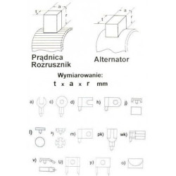 Szczotka 811 6,1x16x21,5 Bosch-Podzespoły Elektroniczne