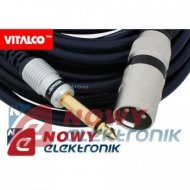 Kabel Jack 6,3 - XLR 10m Wtyk - Wtyk, MK34 Vitalco