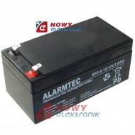 Akumulator 12V-3,6Ah    ALARMTEC /TC żelowy BP 3,6-12