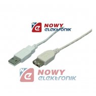 Kabel USB 2.0 Wt.A/Gn.A  0,2m Przedłużka USB
