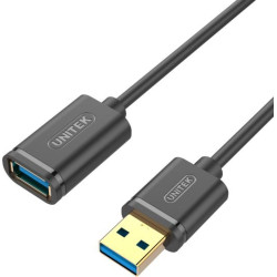 Kabel USB 3.0 Wt.A/Gn.A  1m UNITEK Y-C457GBK Przedłużacz USB HQ-Telefony i Smartfony