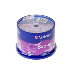 Płyta DVD-R VERBATIM 4,7GB 1 Szt 16X MATT SILVER-Komputery i Tablety