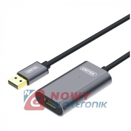 Kabel USB 2.0 Wt/Gn 20m Aktywny Przedłużacz USB ze wzmacniaczem UNITEK