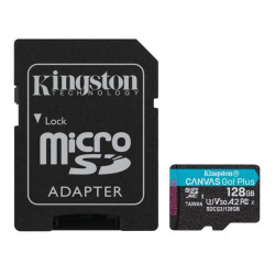 Karta pamięci micro SDXC 128G K KINGSTON z adapt. 170/90MB/s Canvas Go Plus-Komputery i Tablety